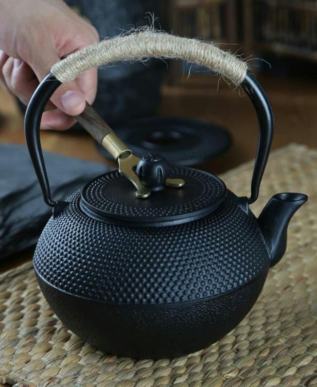 1.8L鋳鉄急須 古風鉄瓶 鉄分補給 提梁壺 茶壺 水壷 煮茶壷の+inforsante.fr