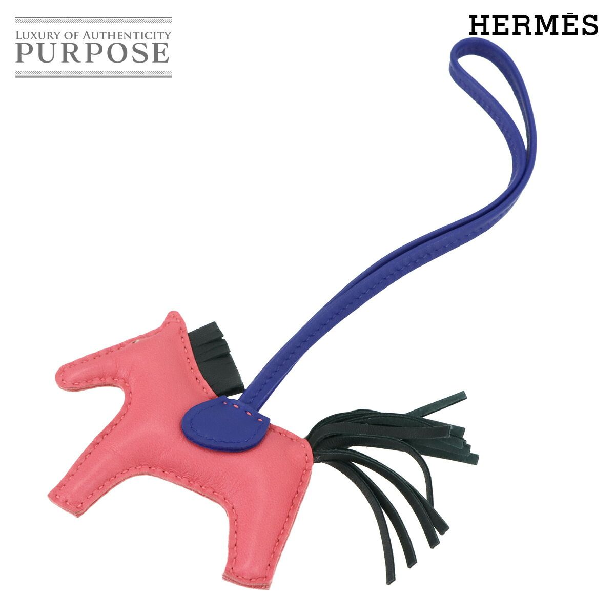 エルメス HERMES ロデオ PM バッグ チャーム アニューミロ ローズアザレ ブルーエレクトリック ヴェールシプレ 90279695