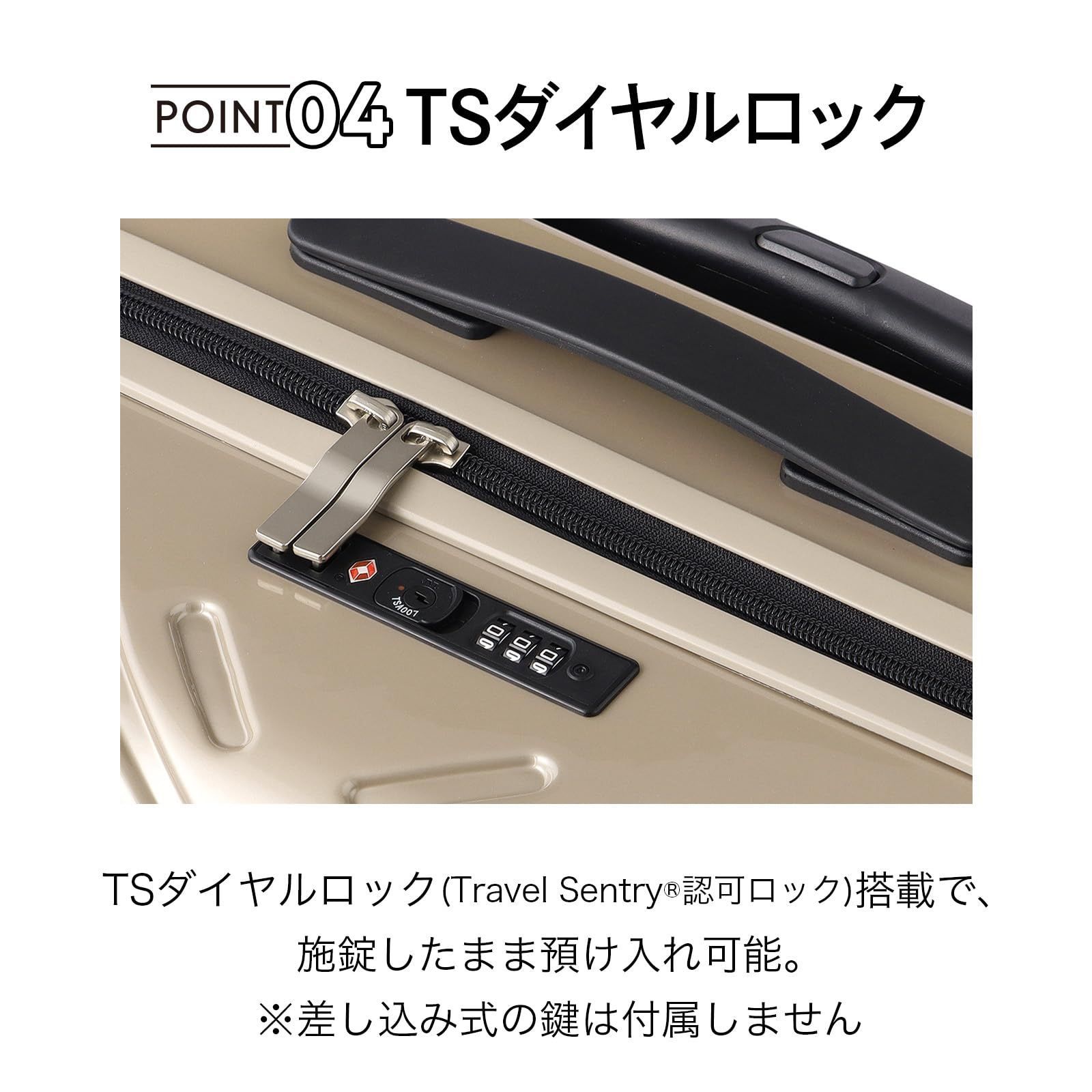  双輪キャスター 57 L 4 1 kg 4泊5日 3泊4日 ラディアル mサイズ No 06972 スーツケース ベージュ ACE エース その他 旅行かばん 小分けバッグ