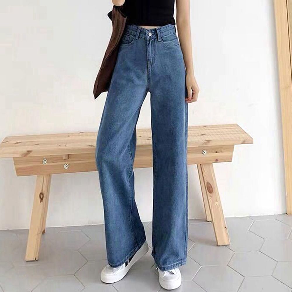 アンティミテ INTIMITE インディゴ ワイドレッグ デニムパンツ　美品 アンティミテ INTIMITE インディゴ ワイドレッグ デニムパンツ美品