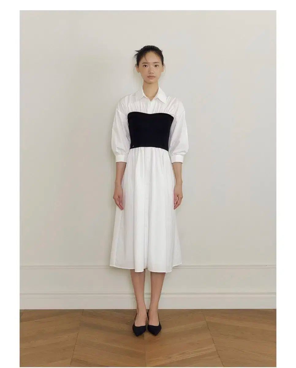 LUCY ルシ ル イヴ YVES スヨン ニング シャツ ロング丈ワンピース