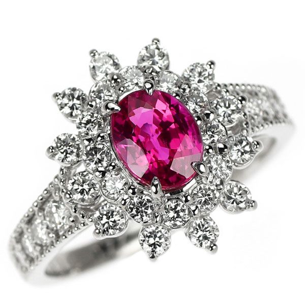 Pt900 リング ビジョンブラッド ルビーR1.043ct FD0.91ct Pt900 リング ビジョンブラッド ルビーR1.043ct FD0.91ct