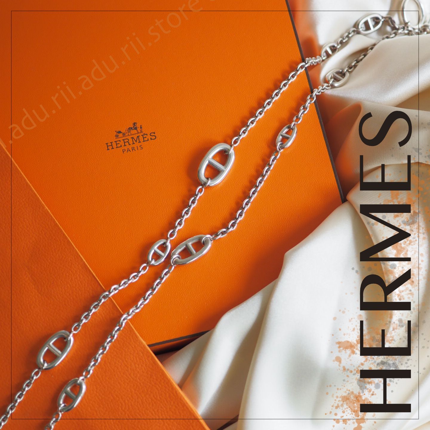 美品☆ エルメス HERMES シェーヌダンクル ファランドール Farandole 