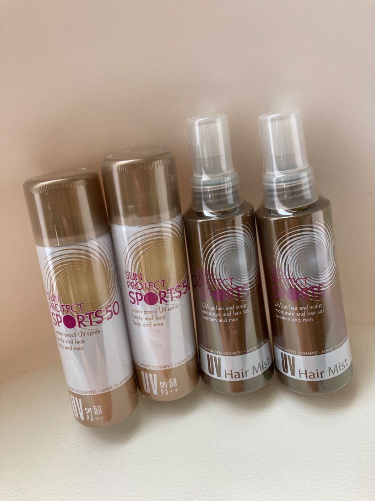 サンプロテクトスポーツUVスプレー&ヘアミスト　4本セット
