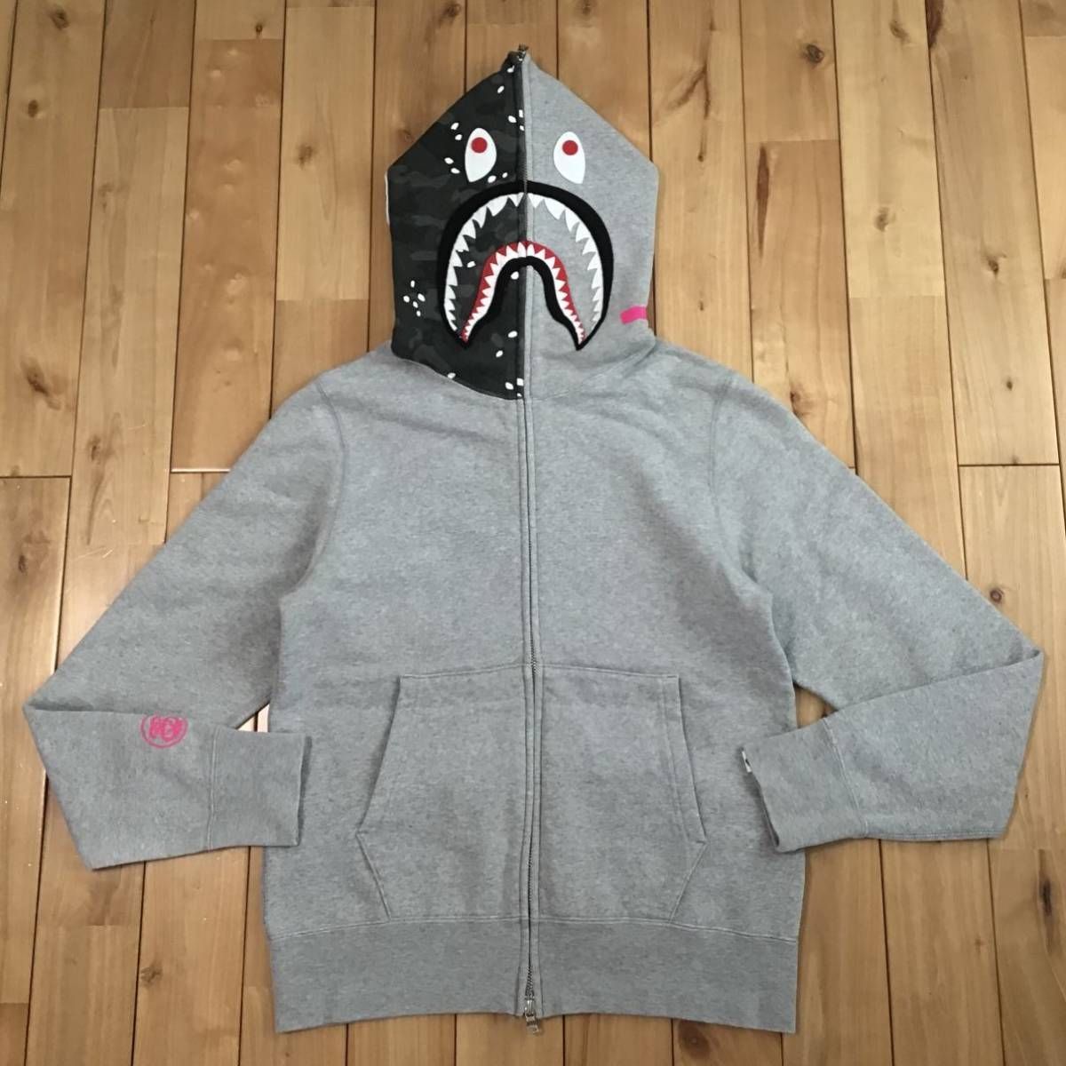 STUSSY × BAPE シャーク パーカー ステューシー アベイシングエイプ 