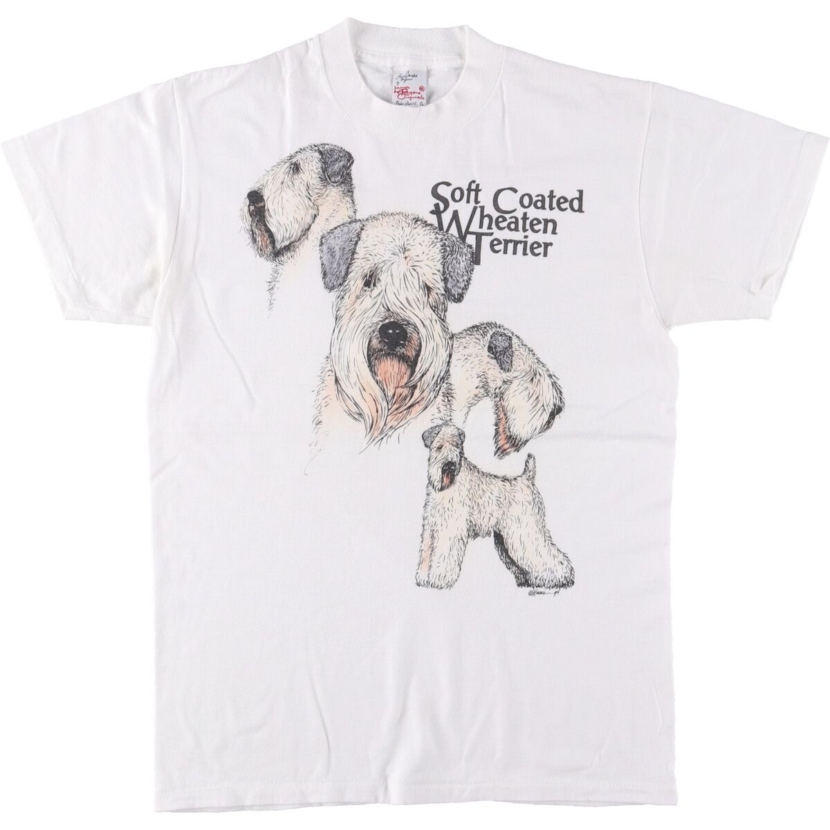 古着 90年代 LANNA ROGEAS ORIGINALS Soft Coated Wheaten Terrier ソフトコーテッド ウィートン テリア 犬柄 アニマルTシャツ|eaa548765
