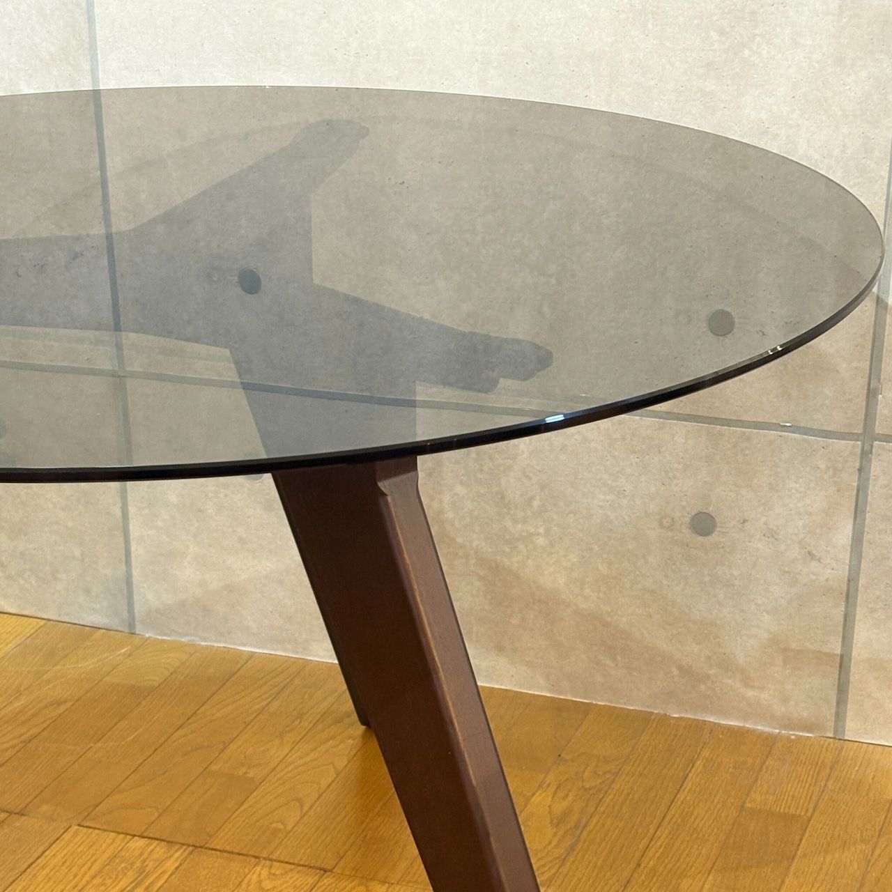 Φ120cm ガラス天板