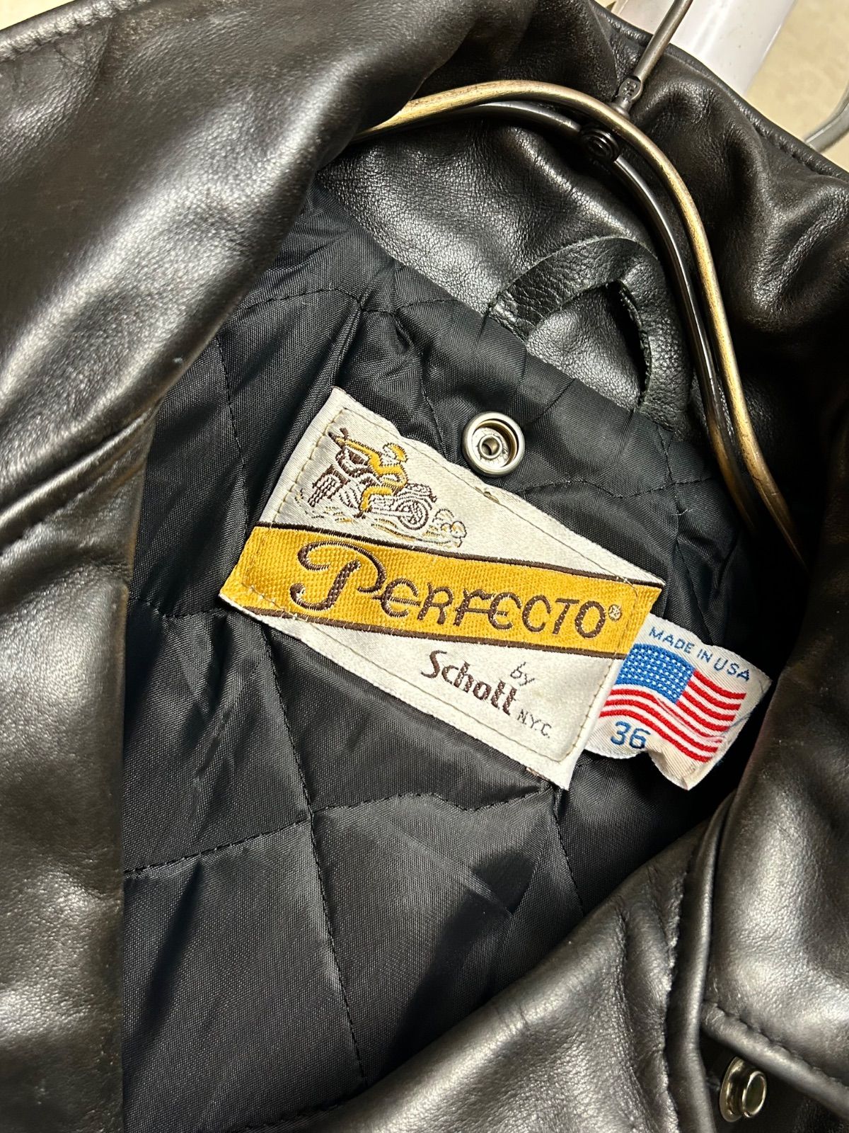 普遍的R-RライダースオールドモデルU.S.A.製Schott618US36