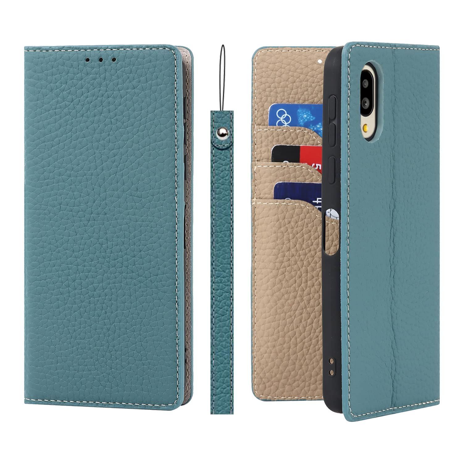 Basio active ケース ケース 手帳型 本革 ストラップ au Basio SHG12 SHG09 シンプルスマホ6 ベイシオアクティブ2 耐衝撃 A201SH docomo スマホケース A404SH シャープ Sharp active2 シンプル