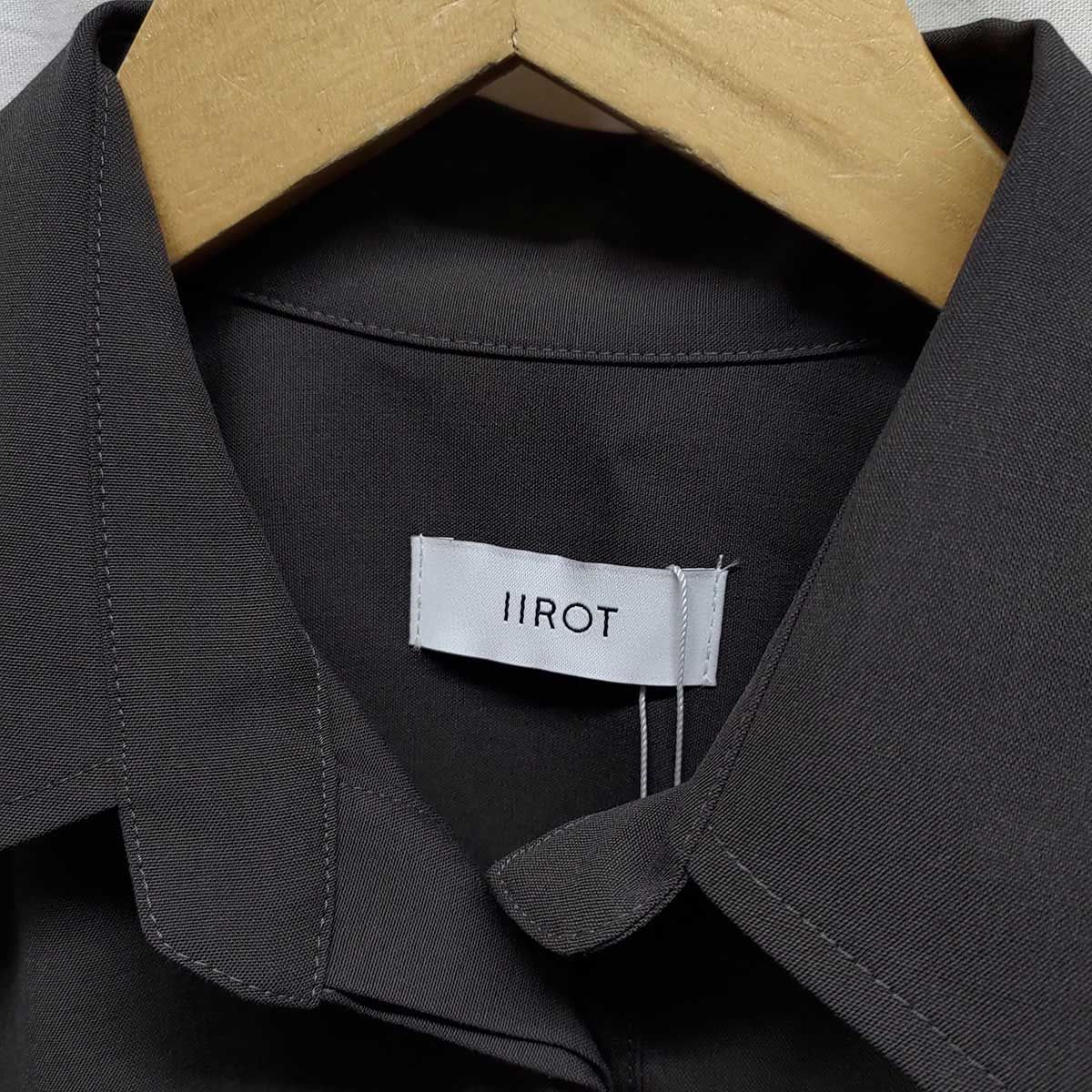 未使用】IIROT イロット ワンピース Work shirt dress Brown ドレス 36 