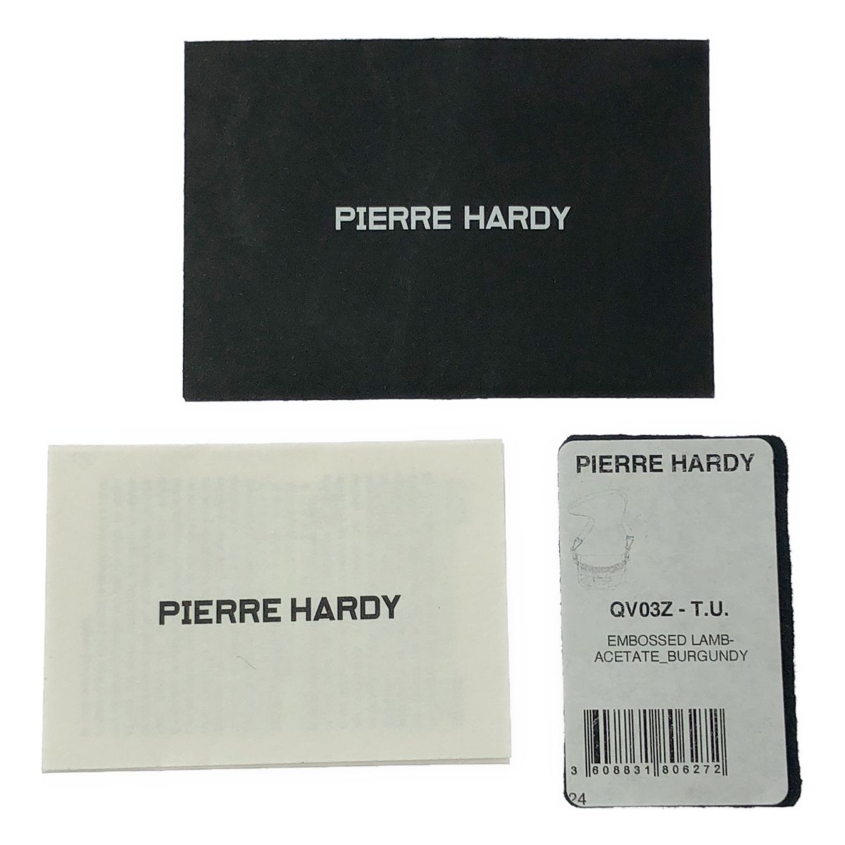 【美品】  PIERRE HARDY / ピエールアルディ | 2024SS | ALPHA VILLE 2 way アルファ ヴィル 型押し レザー ショルダーバッグ | バーガンディ | レディース 美品】 PIERRE HARDY / ピエールアルディ | 2024SS | ALPHA VILLE 2