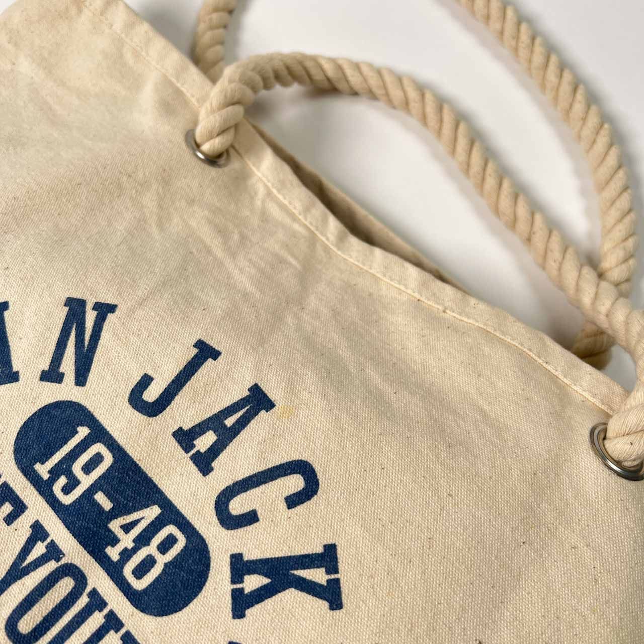 VAN JAC ヴァンヂャケット プリント 幌布 キャンバス トート