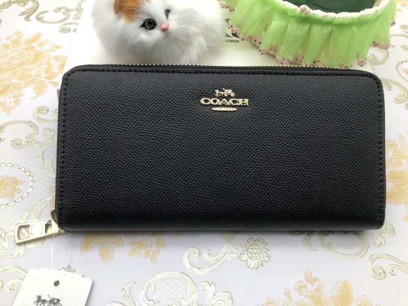 コーチ COACH 長財布 財布 アコーディオン ジップ ウォッシュドシャンブレー 財布 贈り物F52372 218C