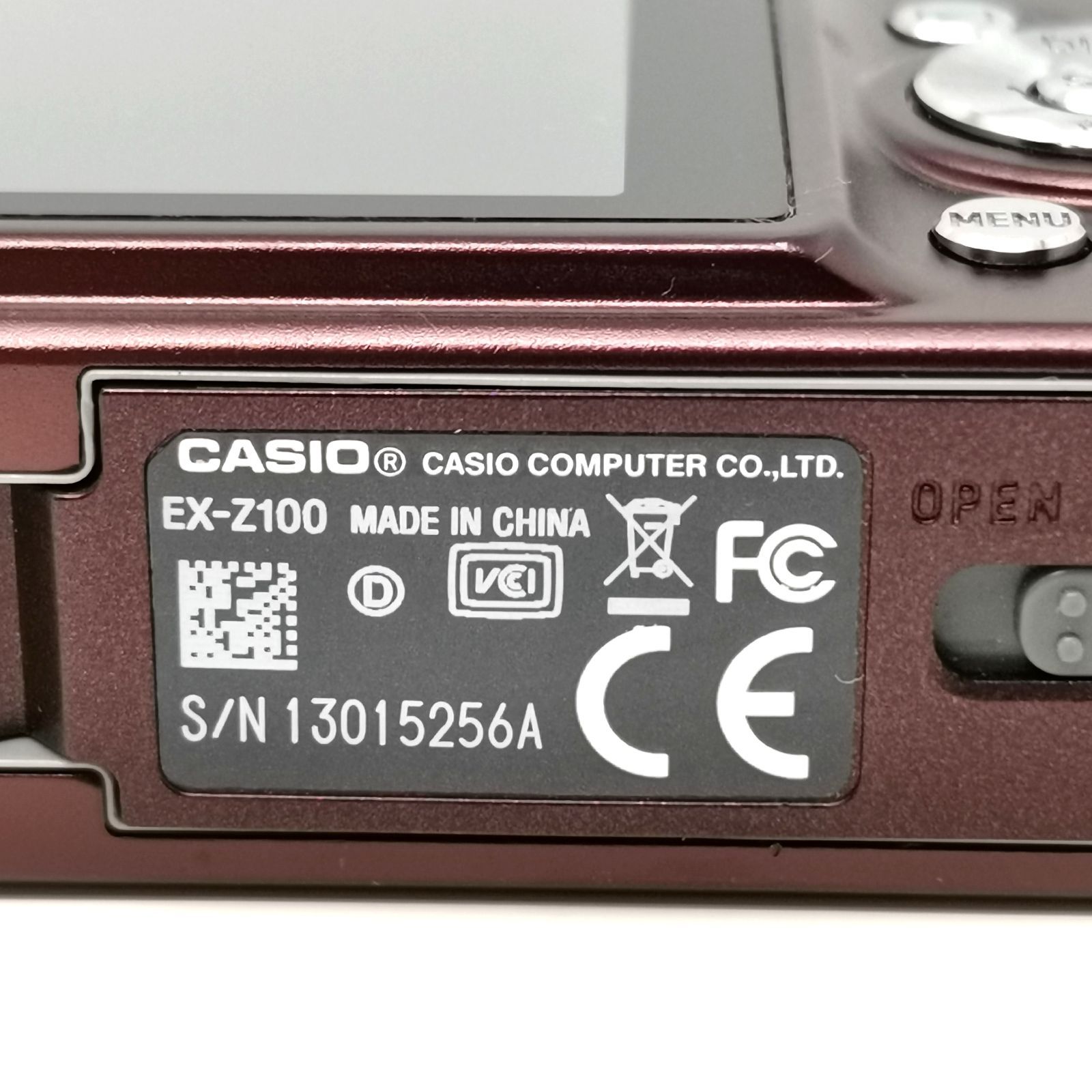 カシオ EXILIM EX-Z100 ブラウン 動作確認済み デジカメ 箱あり