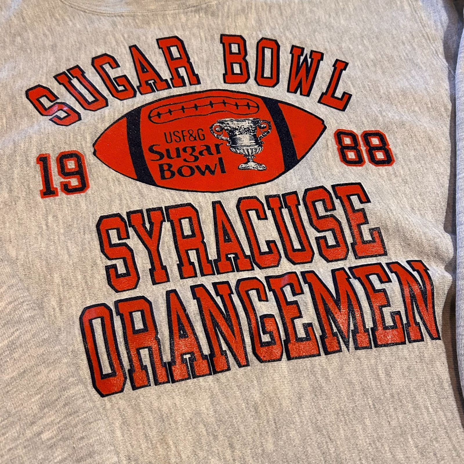 80s Champion Reverse Weave Warmup “1988 SUGER BOWL” SYRACUSE 