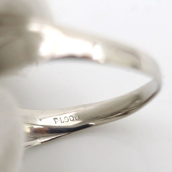 ◇Pt900 ダイヤ リング D0.309 メレD0.05 18号 【リング/指輪  