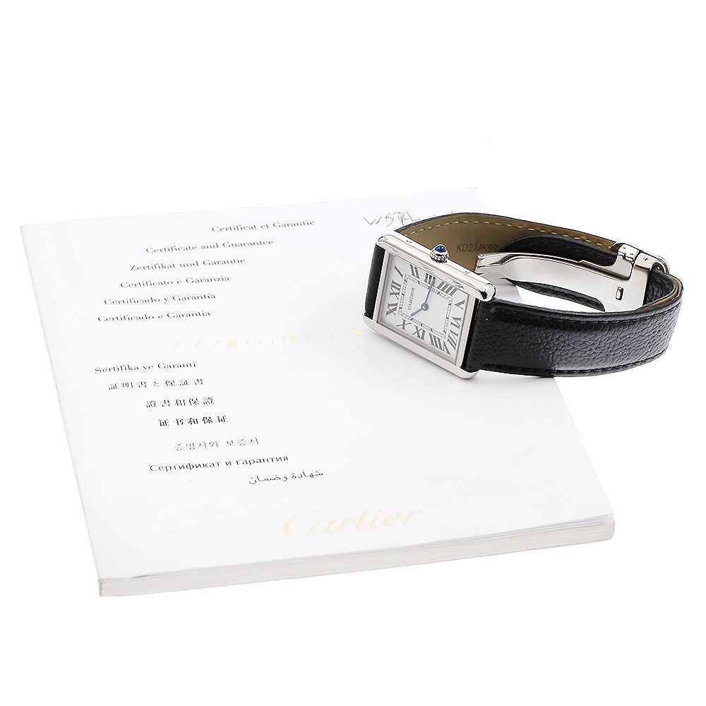 カルティエ CARTIER WSTA0028 タンクソロ LM クォーツ メンズ保証書付き_916268