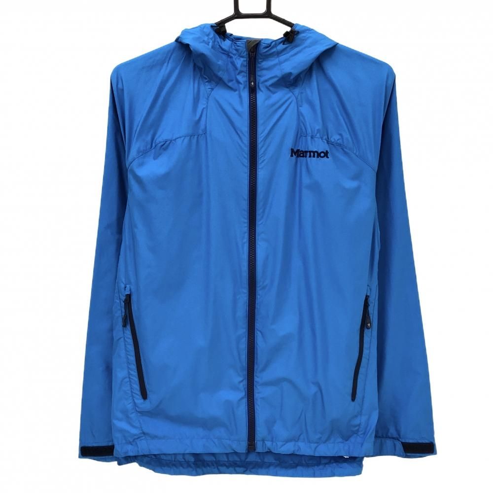 超美品】ビームスゴルフ×Marmot ジップパーカー ブルー HEAT 超美品】ビームスゴルフ×Marmot ジップパーカー ブルー HEAT