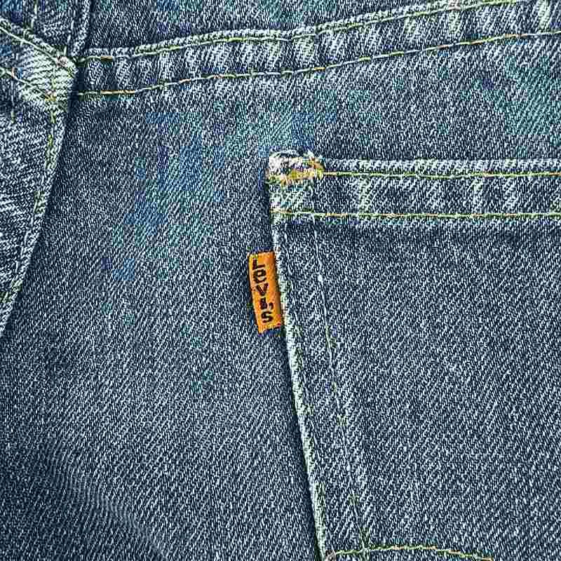 70s Levi's 646 デニム ヴィンテージ　ルボトム 42タロン フレア Levi's(リーバイス) / 646/70s/ボタン裏23/オレンジタブ/フレア