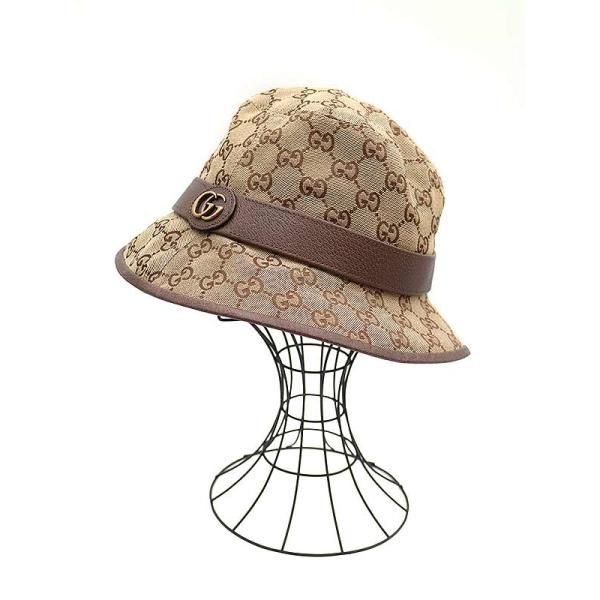 GUCCI グッチ GGキャンバスフェドラハット 576587 4HG62 ベージュ L GUCCI グッチ GGキャンバスフェドラハット 576587 4HG62 ベージュ L