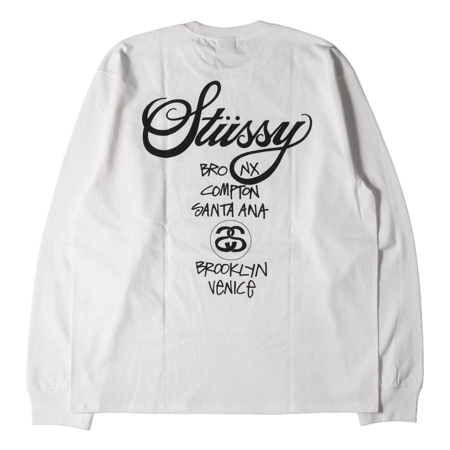 新品 STUSSY ステューシー Tシャツ ワールドツアーロゴ ロングスリーブ