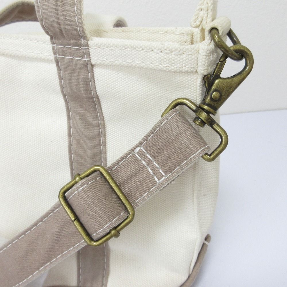 ゆのページ L.L.Bean(エルエルビーン) / トートバッグ/キャンバス/WHT