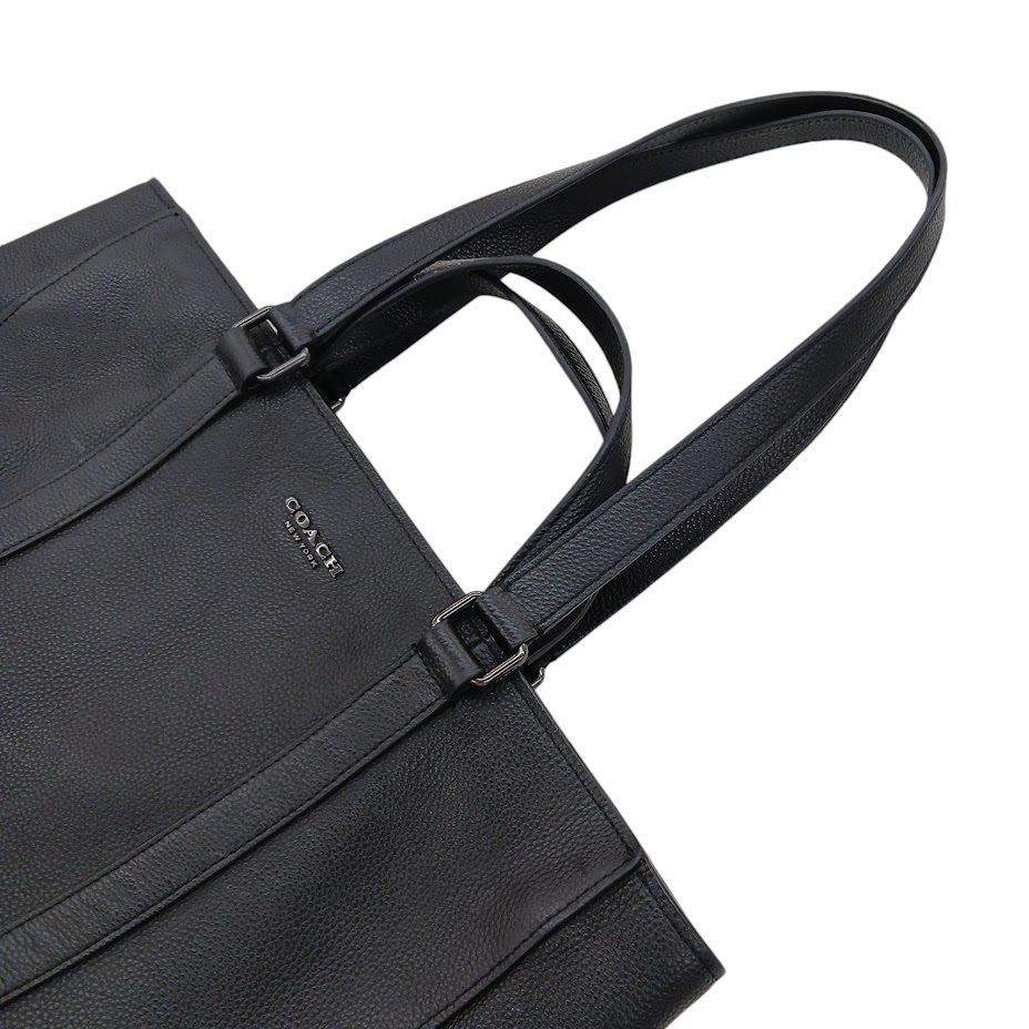 COACH コーチ ハドソン ダブルハンドル レザートートバッグ