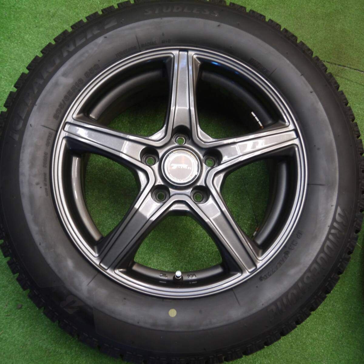 ホイール16インチ 溝有 BS アイスパートナー 205/65R16 ホイールセット 