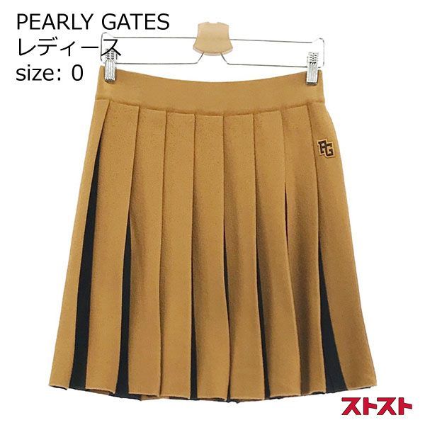 PEARLY GATES パーリーゲイツ ニットプリーツスカート 0