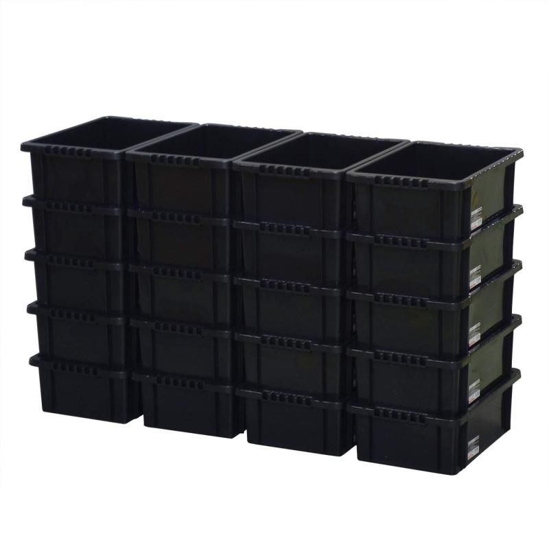 JEJアステージ 収納ボックス NVボックス 13 ブラック 奥行43.5×高さ14.5×幅28.7cm 20個セット 並行輸入品