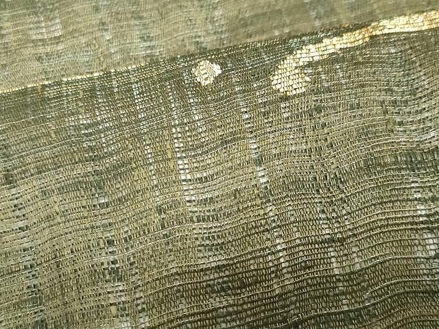 平和屋着物▽西陣 老舗 渡文謹製 手織 スリーシーズン 春夏秋 太鼓柄