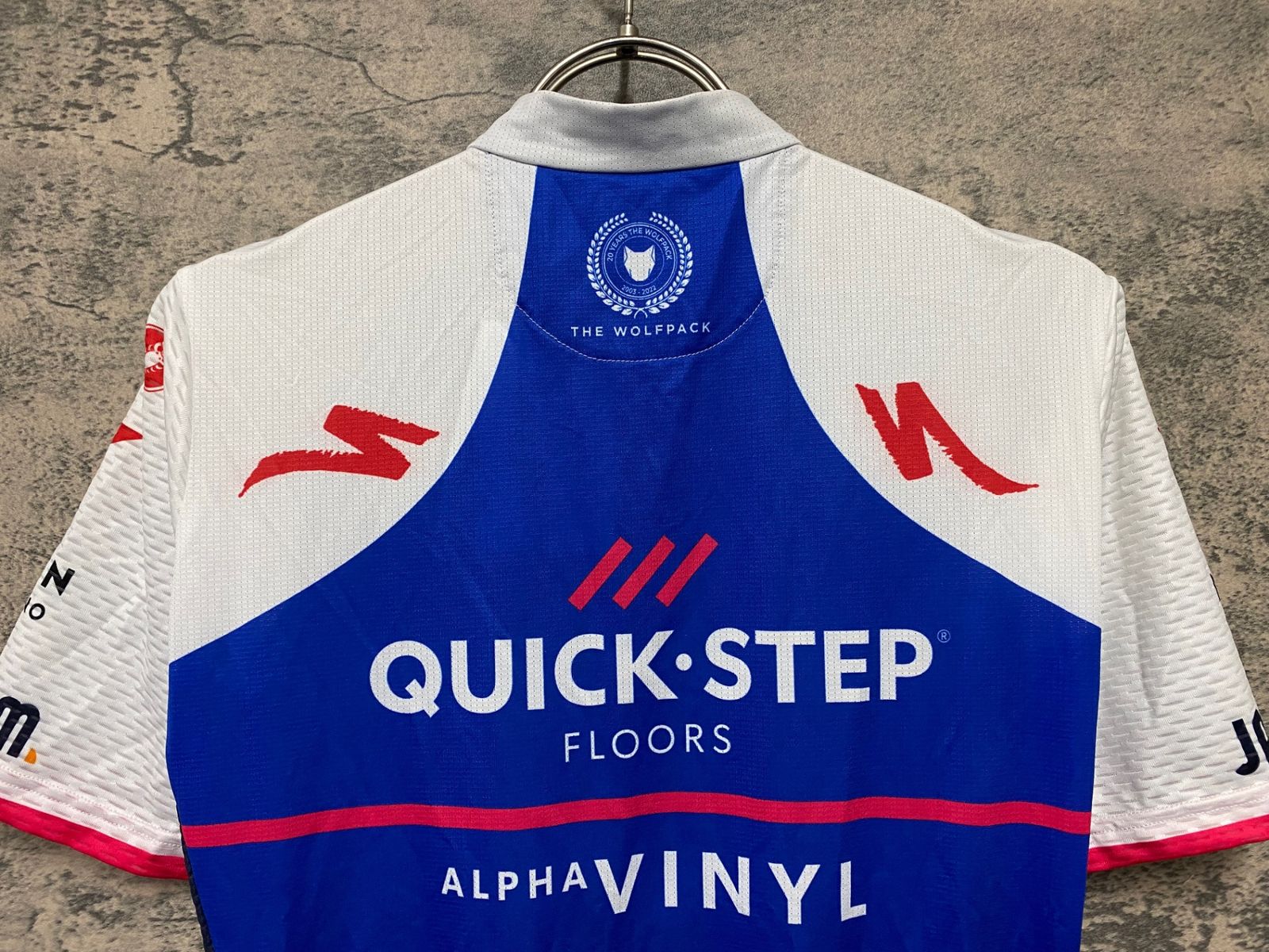 半額多数！ JJ821 カステリ CASTELLI 半袖 サイクルジャージ 青 S QUICK STEP 今なら送料無料。