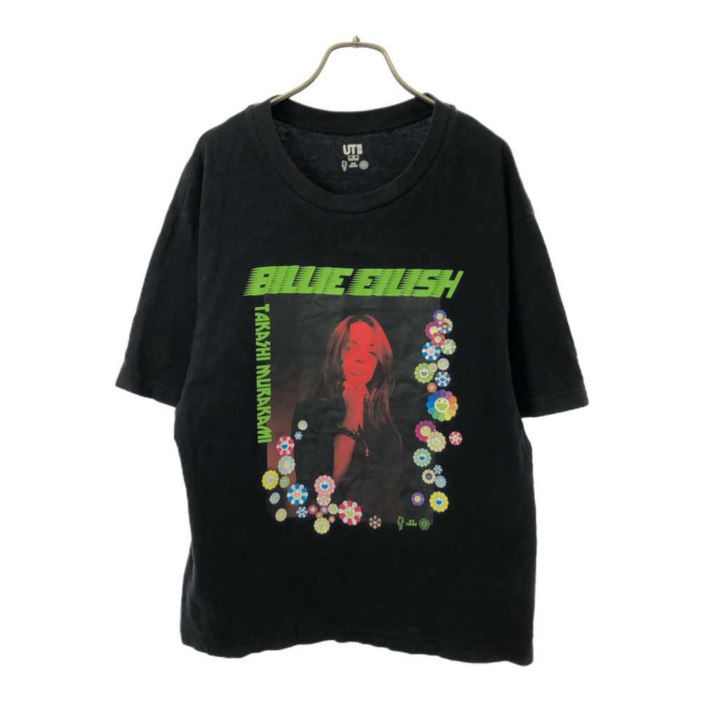 Billie Eilish本人着用 XLロンT US限定完売 ユニクロ BILLIE EILISH プリント 半袖 Tシャツ M ブラック