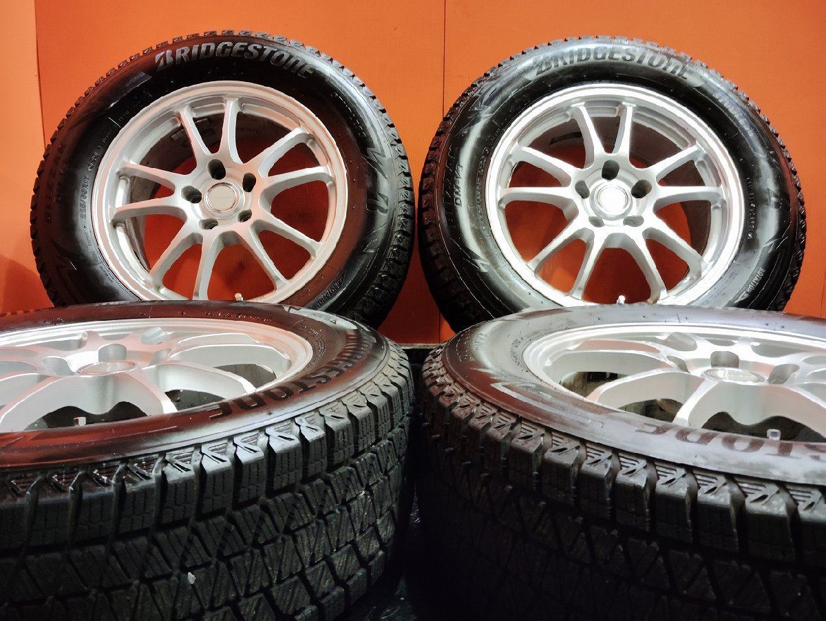 BS BLIZZAK DM-V3 225|65R17 スタッドレス ECO FORME 17インチ 7J5HPCD114.3 38 20年製 バリ溝 ハリアー RAV4等 KTO329