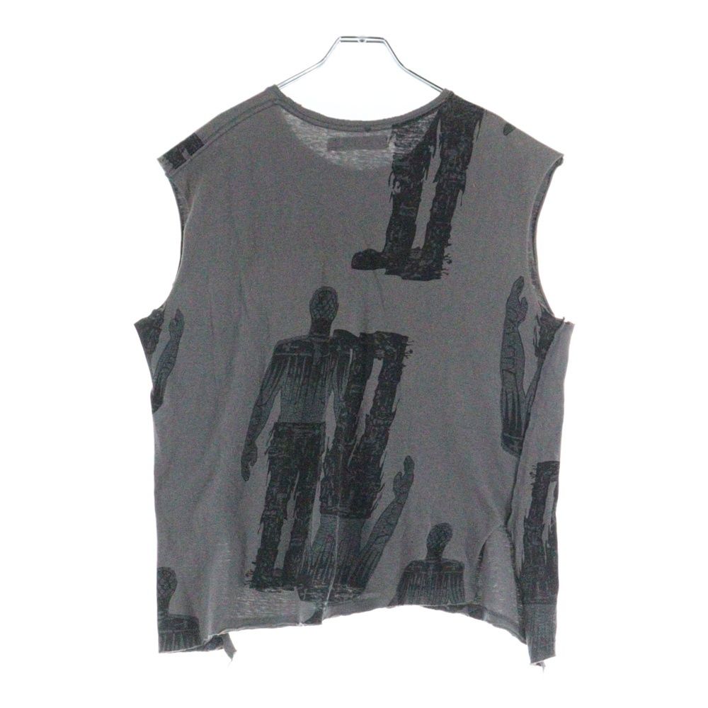 UNDERCOVER アンダーカバー 03SS SCAB期 Archive 民族柄 ノースリーブカットソー タンクトップ グレー