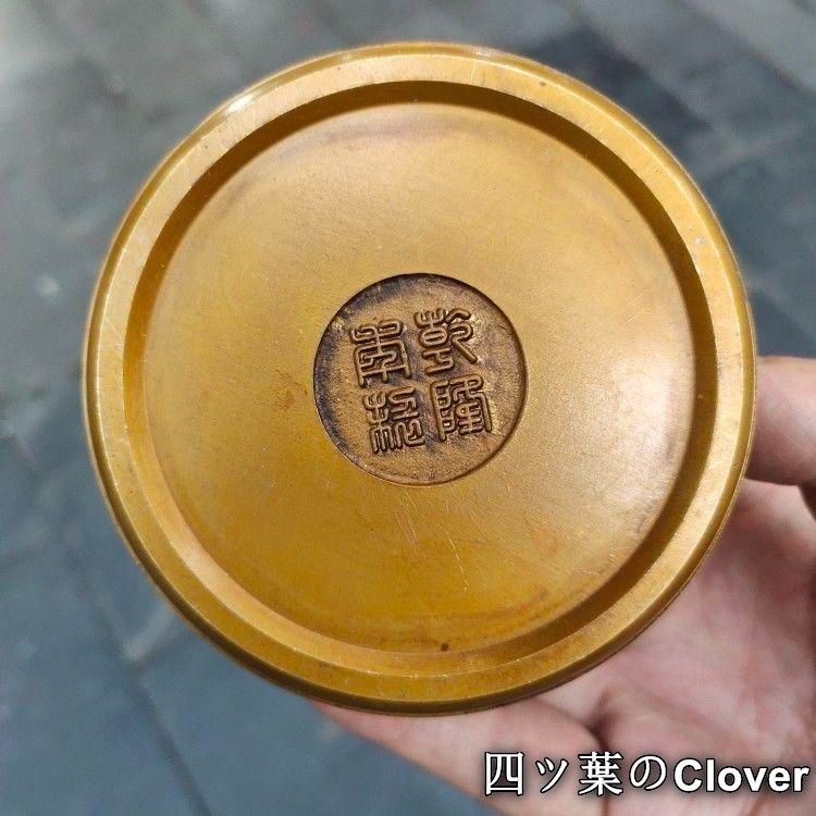 銅 細工 茶道具 香道具 蓋置 置物 八宝茶筒 銅製