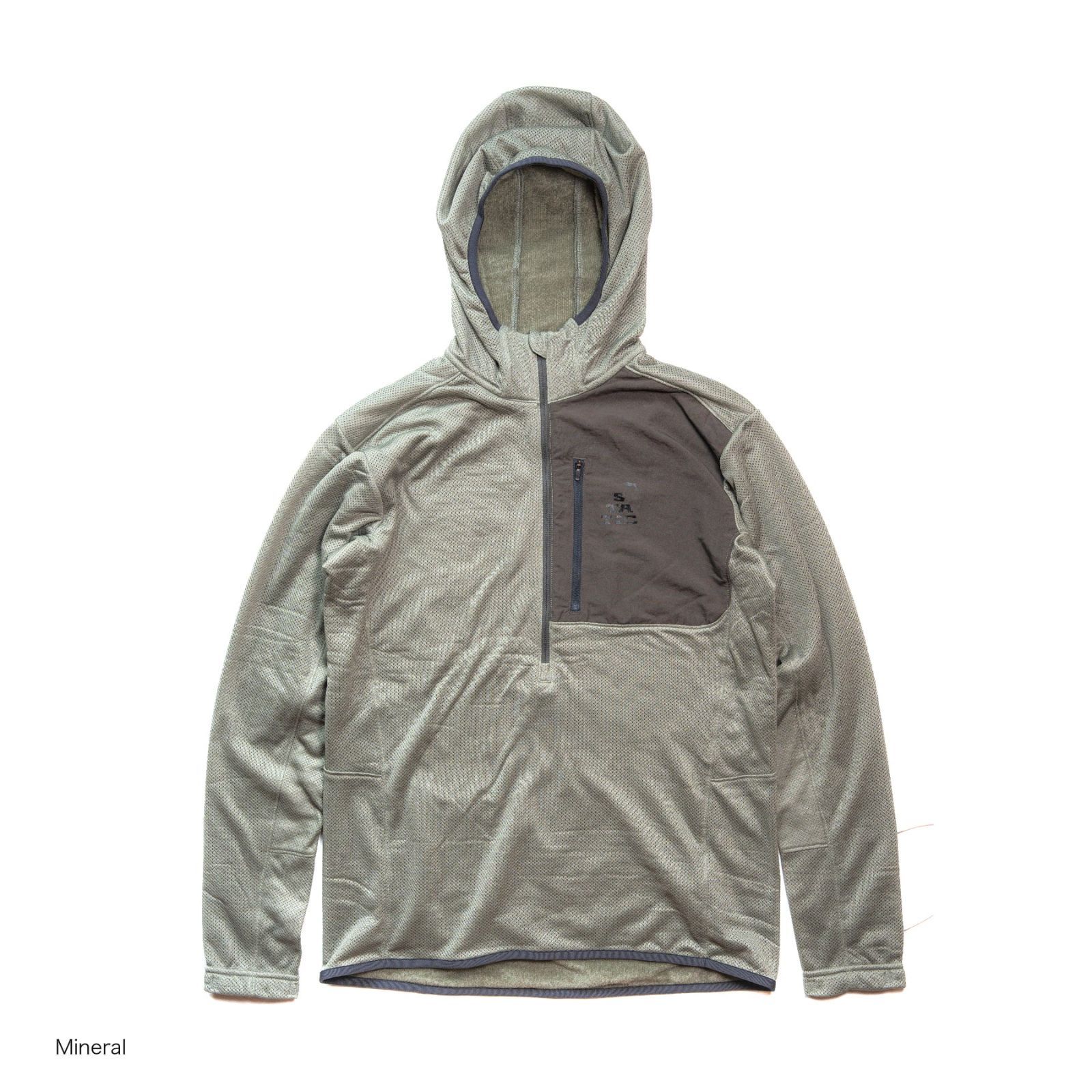 スタティック STATIC アドリフト ハーフ ジップ フーディー Adrift Half Zip Hoody 24502 カラー Mineral