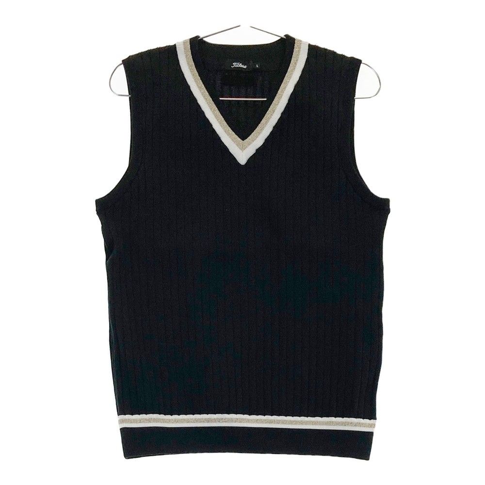 Titleist ストライプセーター M 黒