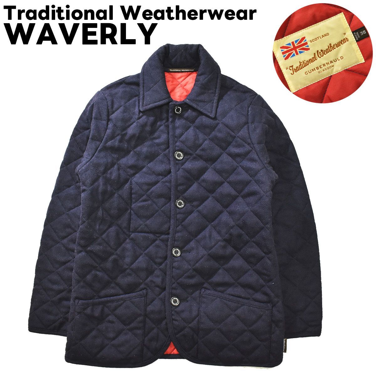 Traditional Weatherwear WAVERLY トラディショナル ウェザーウェア ウール キルティング ジャケット 38 ♪ -  メルカリ