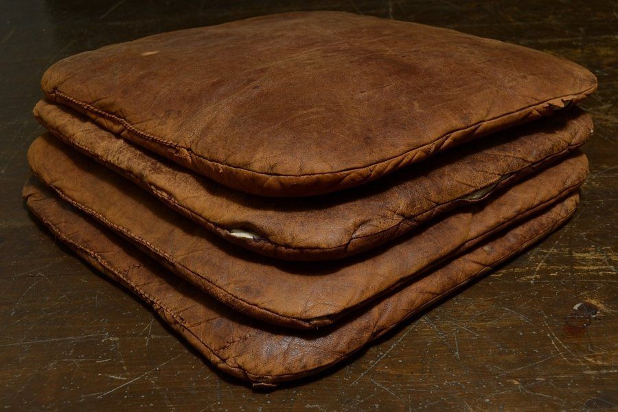 古民藝 古い革座布団