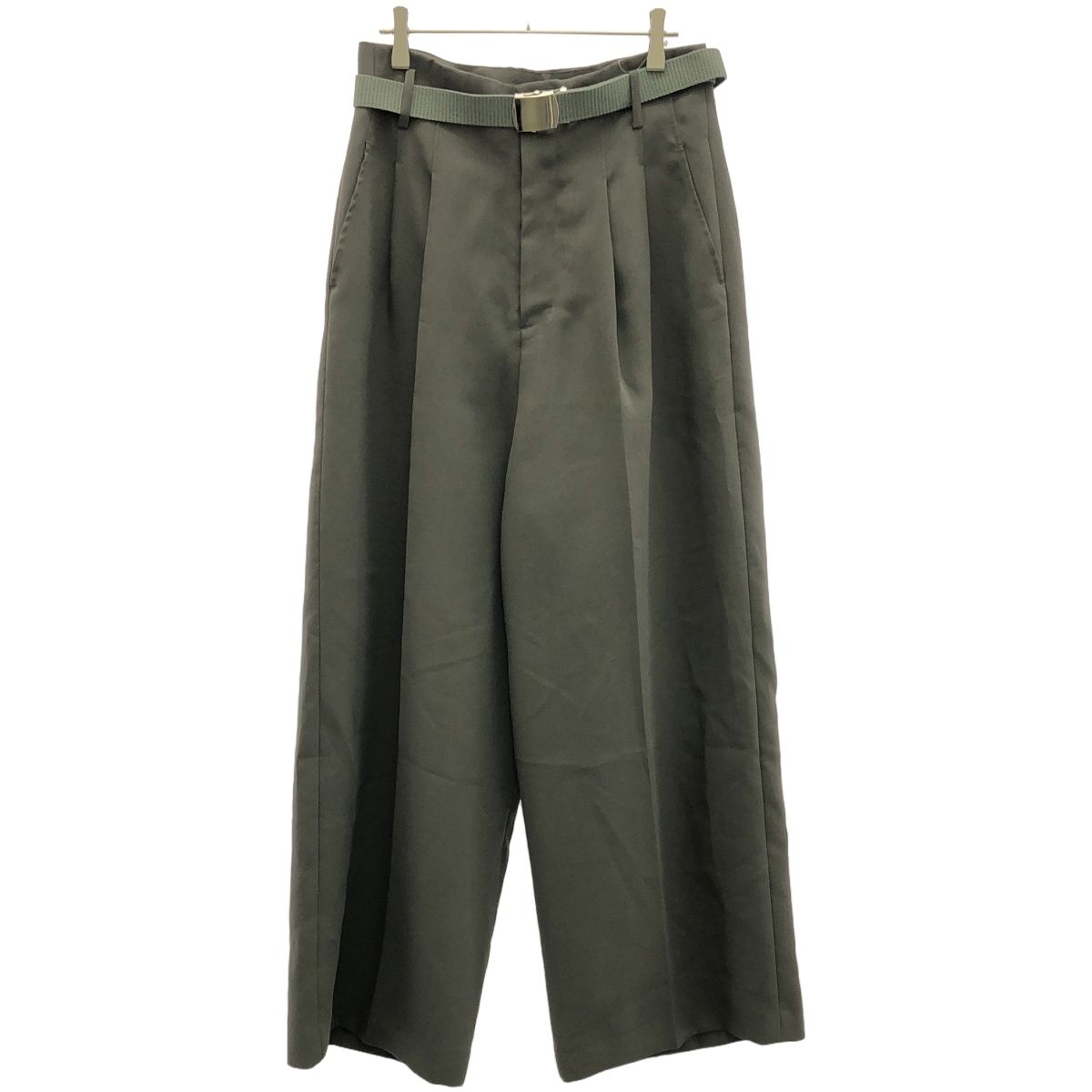 ETRE TOKYO エトレトウキョウ 24AW ハイウエストベルテッドセミワイド  