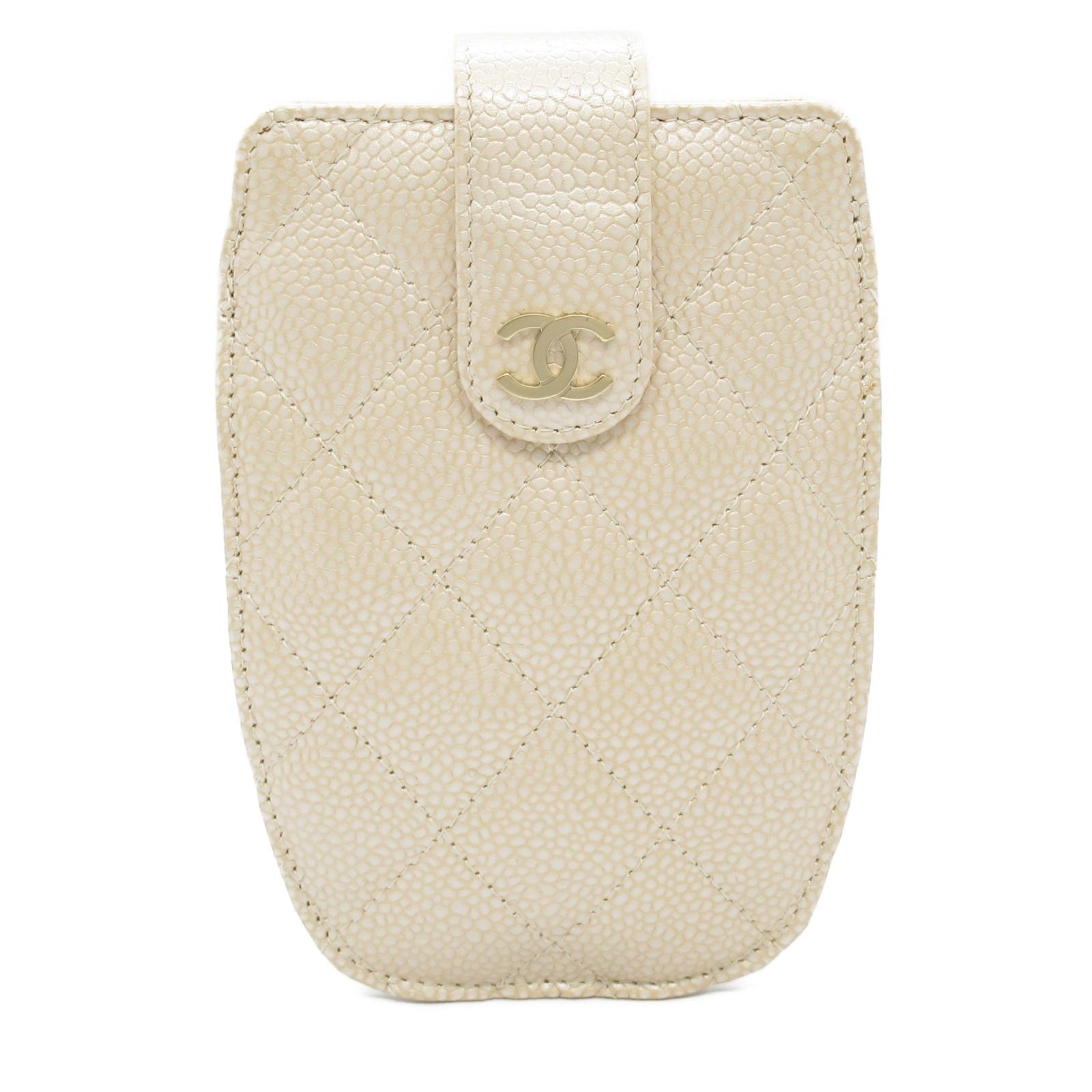 シャネル CHANEL カードケース マトラッセ ケース ライトベージュ 