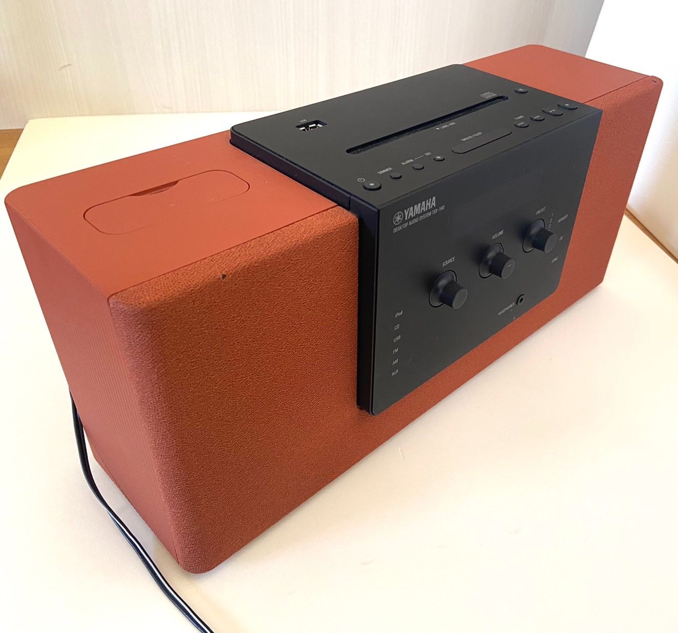 YAMAHA CDラジカセ CDラジオ TSX-140 オレンジ 可愛い - メルカリ