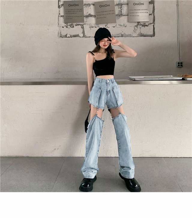 センタープレスストレートデニム（デニムパンツ）｜BABYLONE