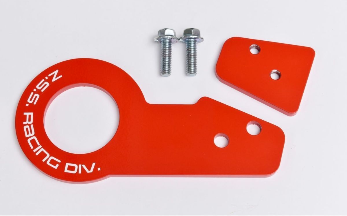 Z.S.S. ZC33S 牽引フック レッド 赤 スイフト 全長 180mm フック部分開口部φ50mm ZSS