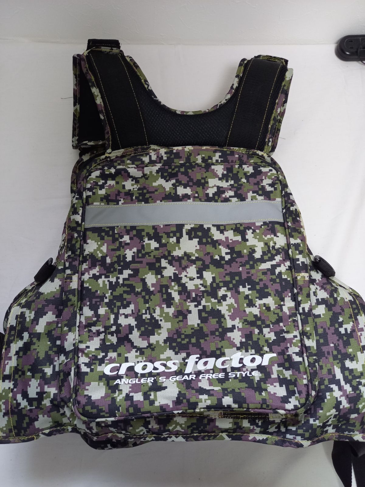 美品】CROSS FACTOR フローティングベスト ライフジャケット 迷彩柄