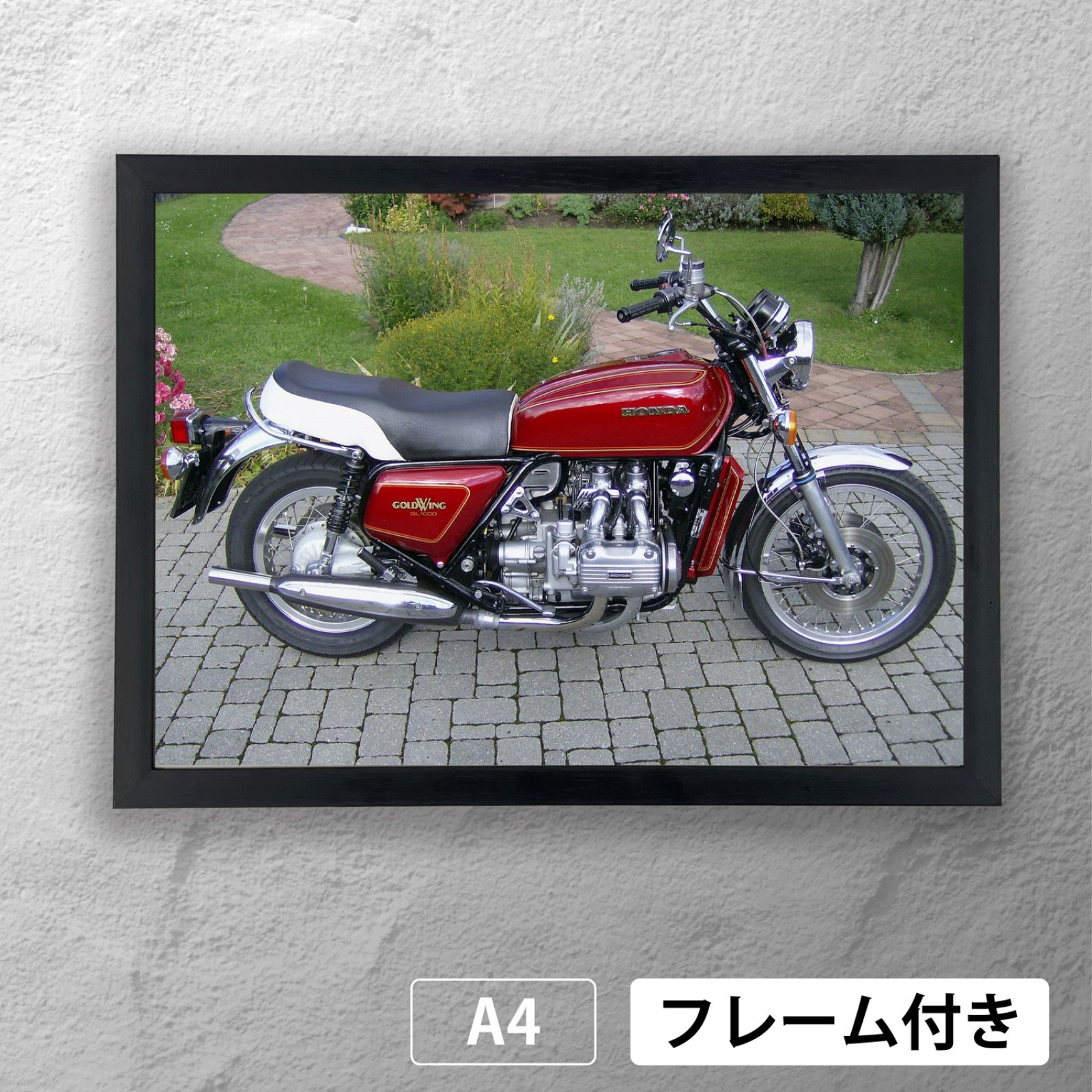 ホンダ（HONDA） ゴールドウィングGL1000 フォトポスターA4 マット 