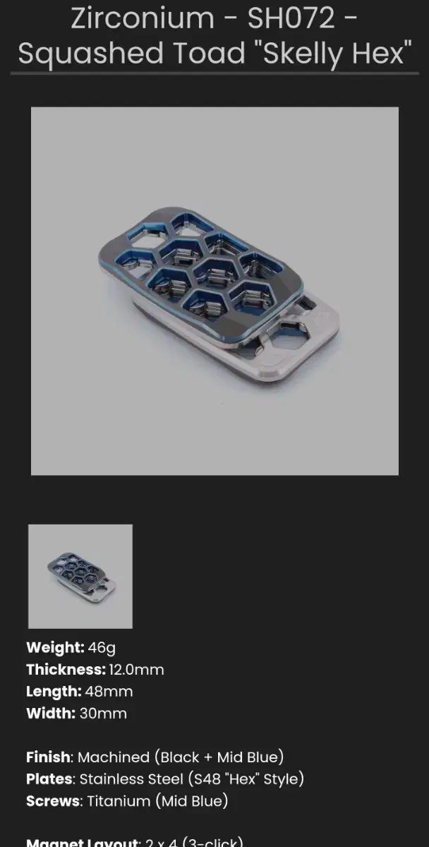 マグナス ジルコニウム ケリー フィジェット スライド