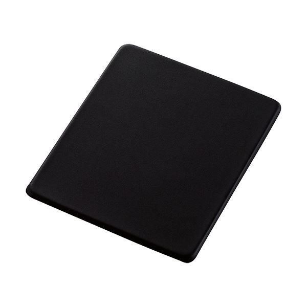 (まとめ) エレコム ソフトレザーマウスパッドブラック MP-SL01BK 1枚 〔×10セット〕