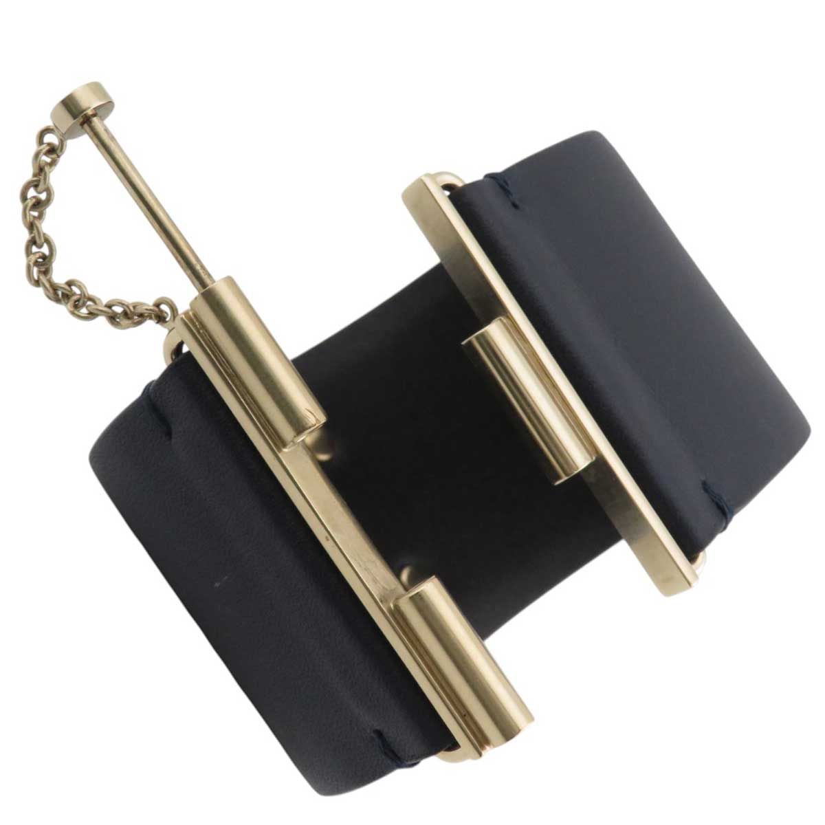  シャネル ココマーク レザー ブレスレット GP ユニセックス ネイビー CHANEL アパレル 小物 ブレスレット アクセサリー